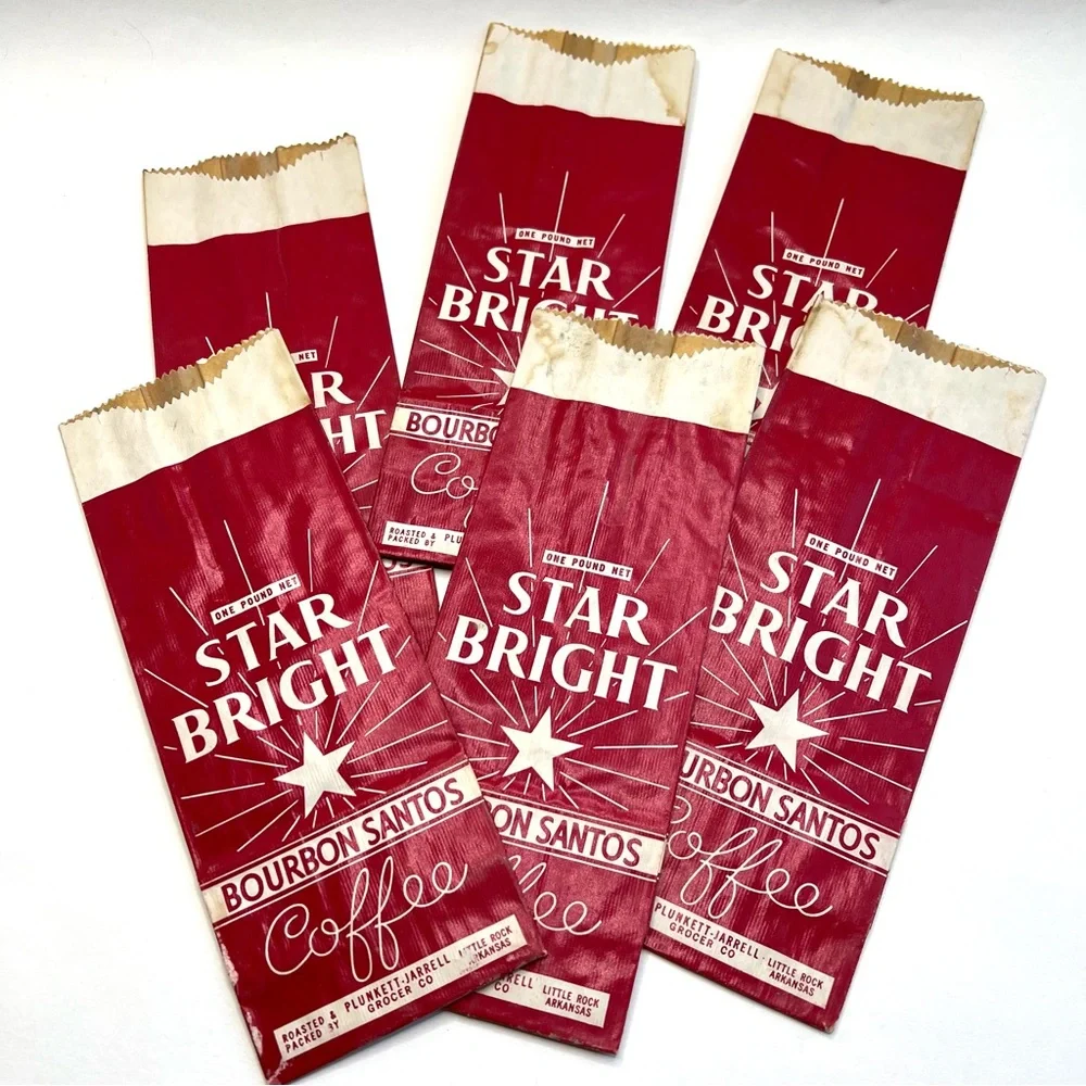 6 Vintage Coffee Bags